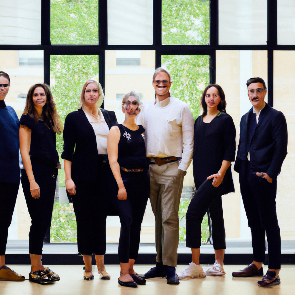 Портрет лидера команды в современном офисе, естественный свет, высокодетализированная сцена